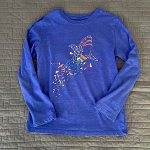 Boys shark long sleeve shirt